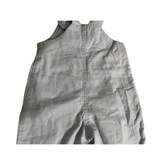 Carter s Light Blue Linen Blend Overalls Floral Girl Size Medium 6 Months Baby - Picture 16 of 16